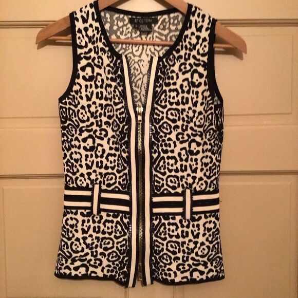 Etcetera Tops - Etcetera Rayon Cheetah Print Vest